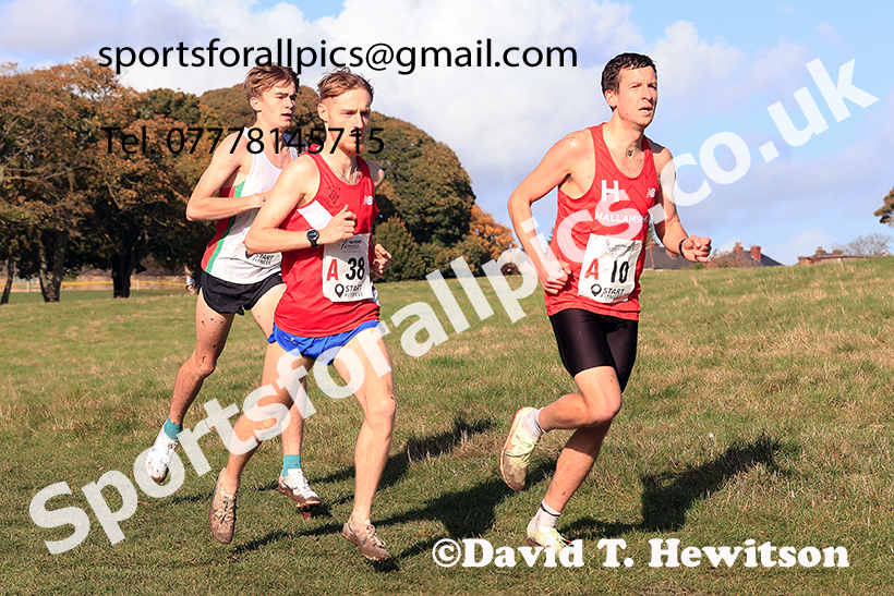 Senior men, 2024 Northern Cross Country Relays, Graves Park, Sheffield.   Photo: David T. Hewitson/Sports for All Pics